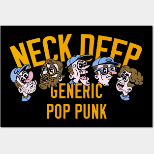 Generic Pop Punk Cartoon Faces Posters and Art